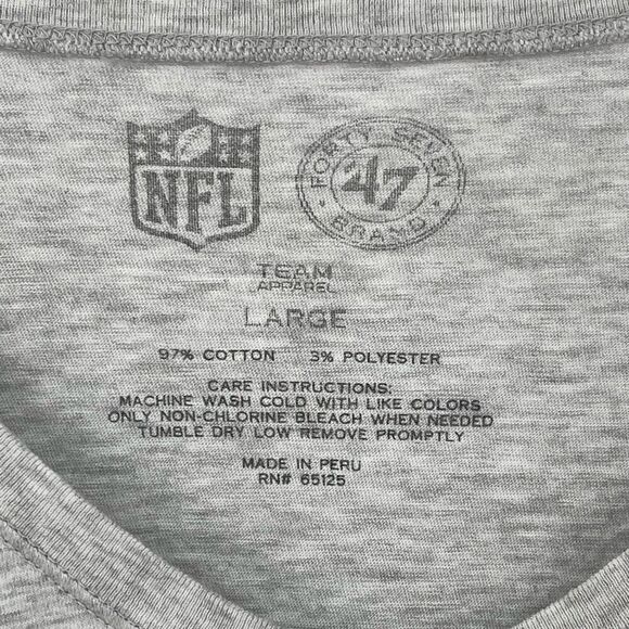 47 Forty Seven Brand NFL Team Apparel New England Patriots Shirt Women Large - Picture 3 of 3